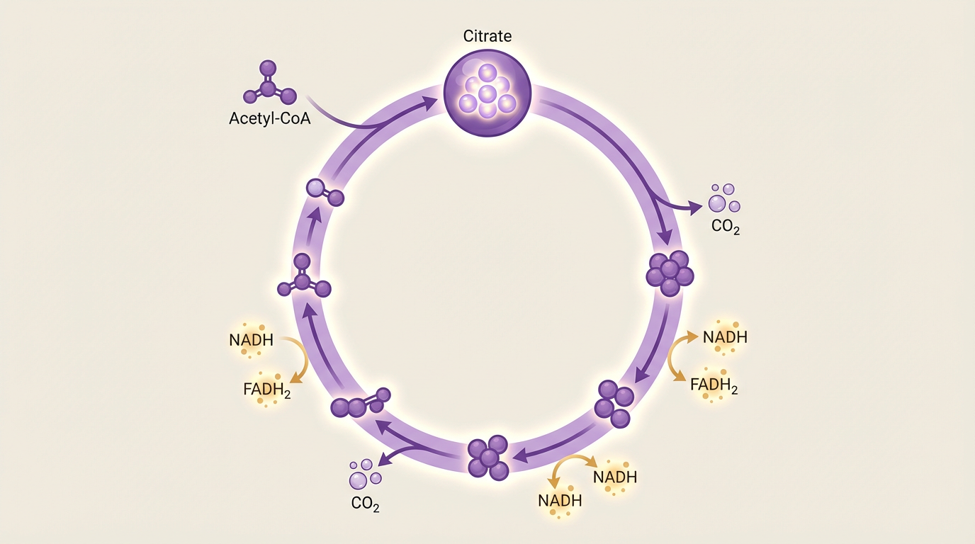 Diagrama do ciclo de Krebs