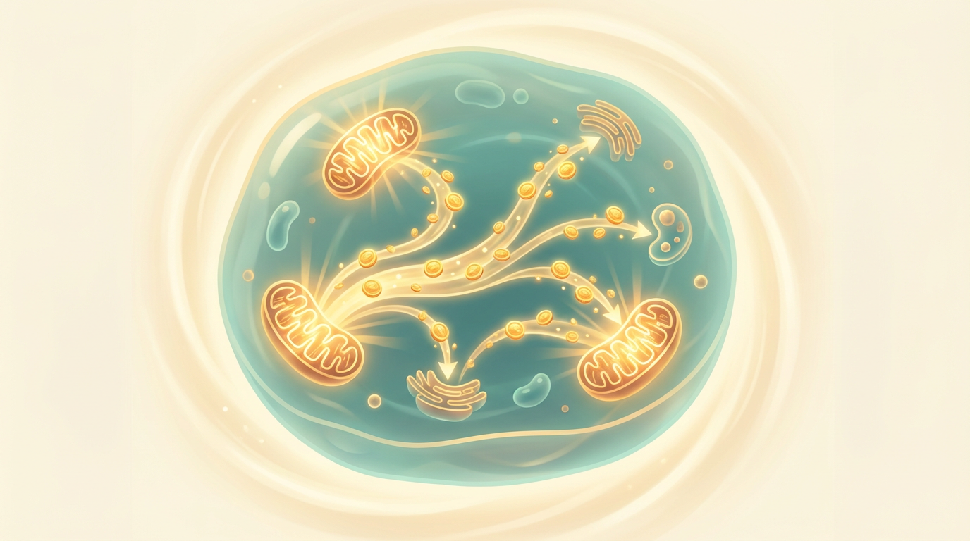 Mitocôndrias produzindo ATP