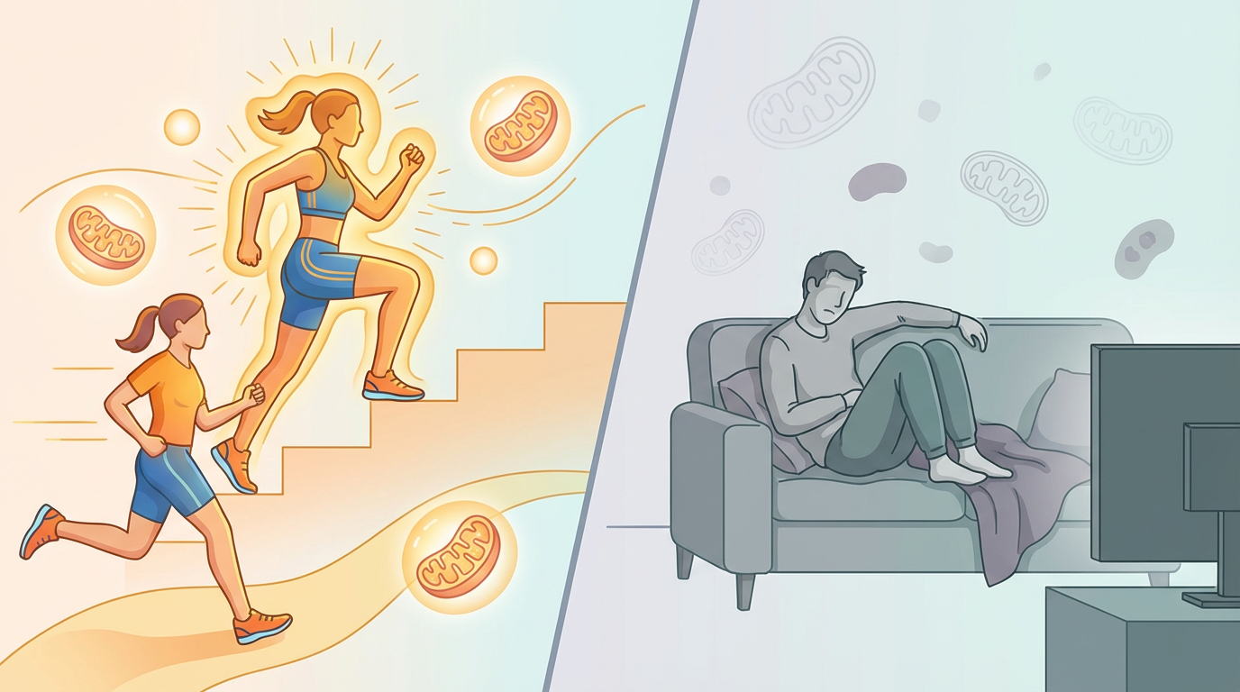 Comparação pessoa ativa vs cansada